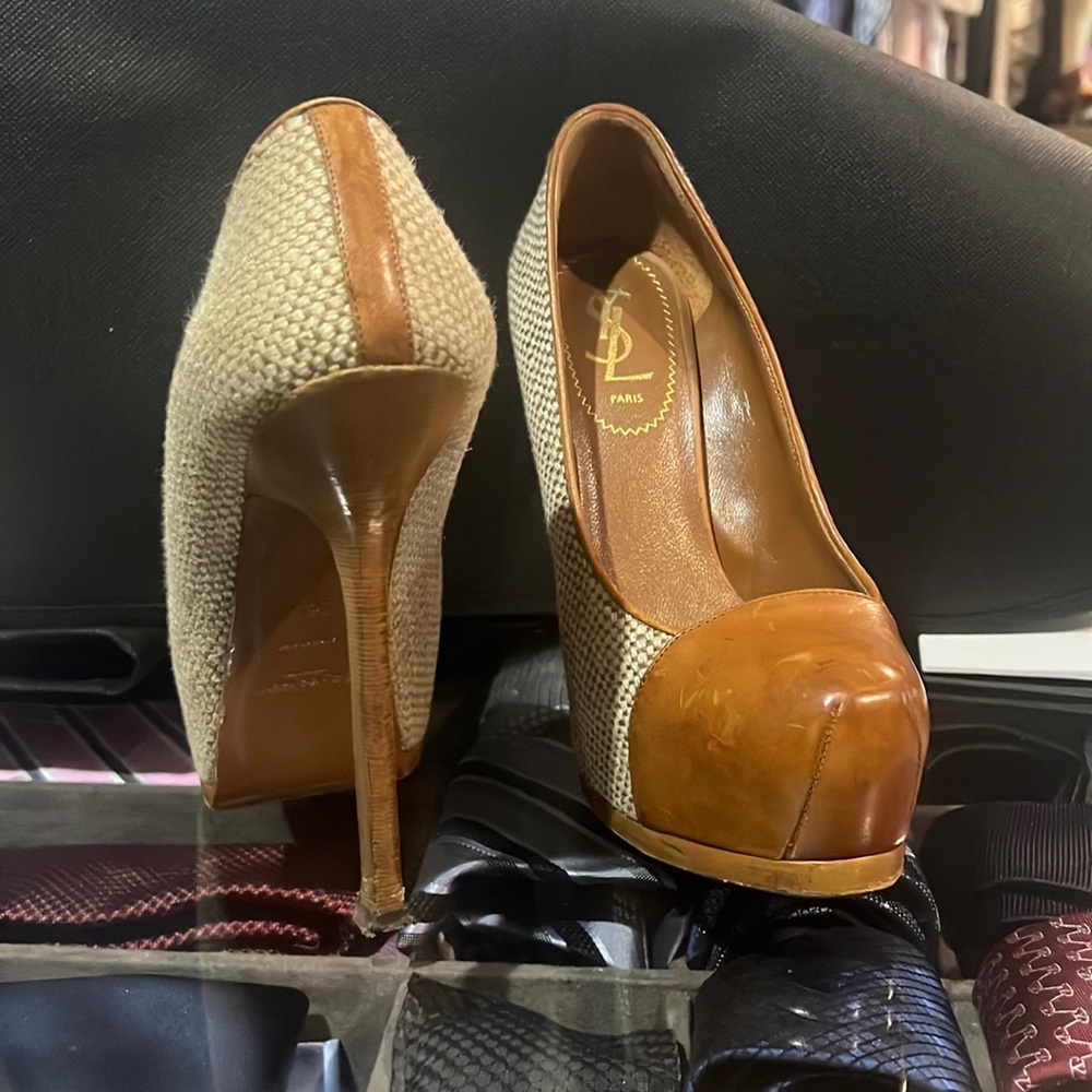 YSL platform shoes
